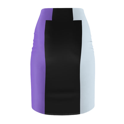 Color Block Women's Pencil Skirt PBB