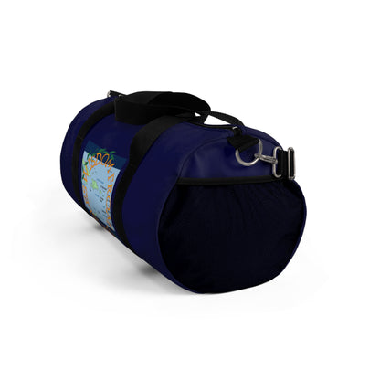 Travel Duffel Bag — Wisdom from the Isles Map Navy