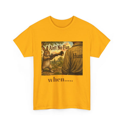 Vintage Bunny Graphic Wisdom Tee — "Ain't No Fun When..."