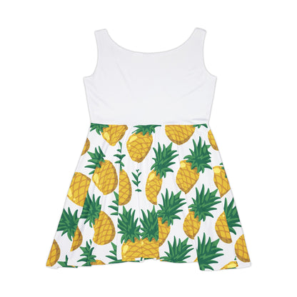Skater Dress Tropical Pineapple Print