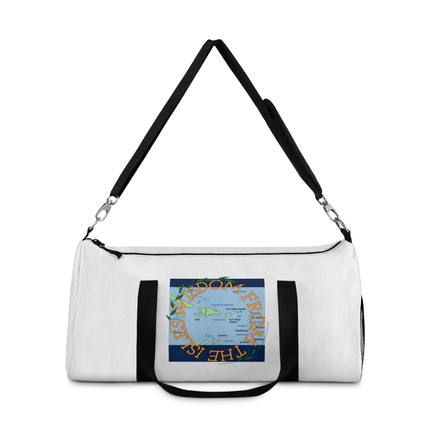 Travel Duffel Bag — 'The World Is Yours' Map Graphic