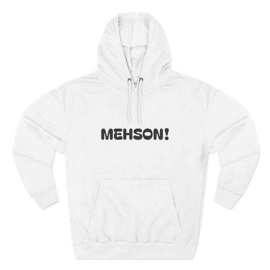 Playful Fleece Hoodie with Witty Text - Mehson!