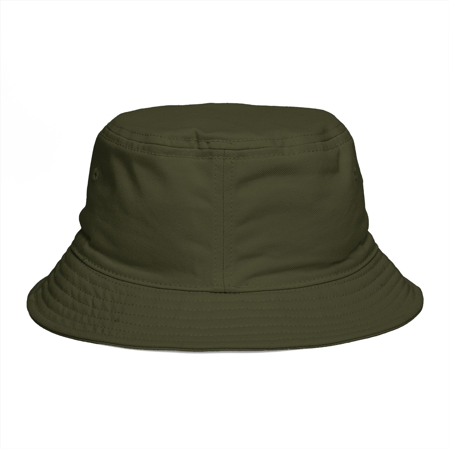 BVT Monogram Bucket Hat — Brown Casual Streetwear Sun Hat