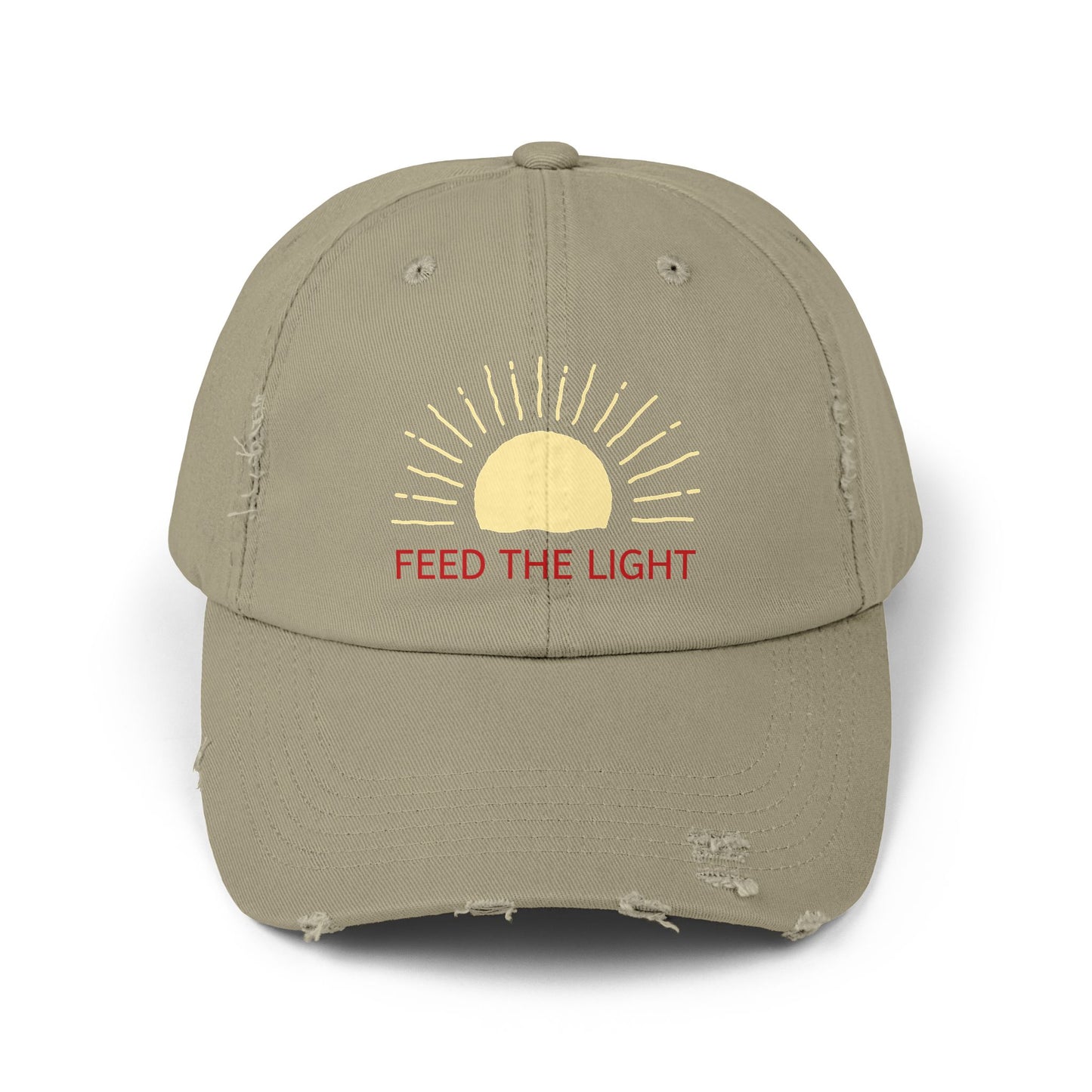 Feed The Light Unisex Distressed Cap