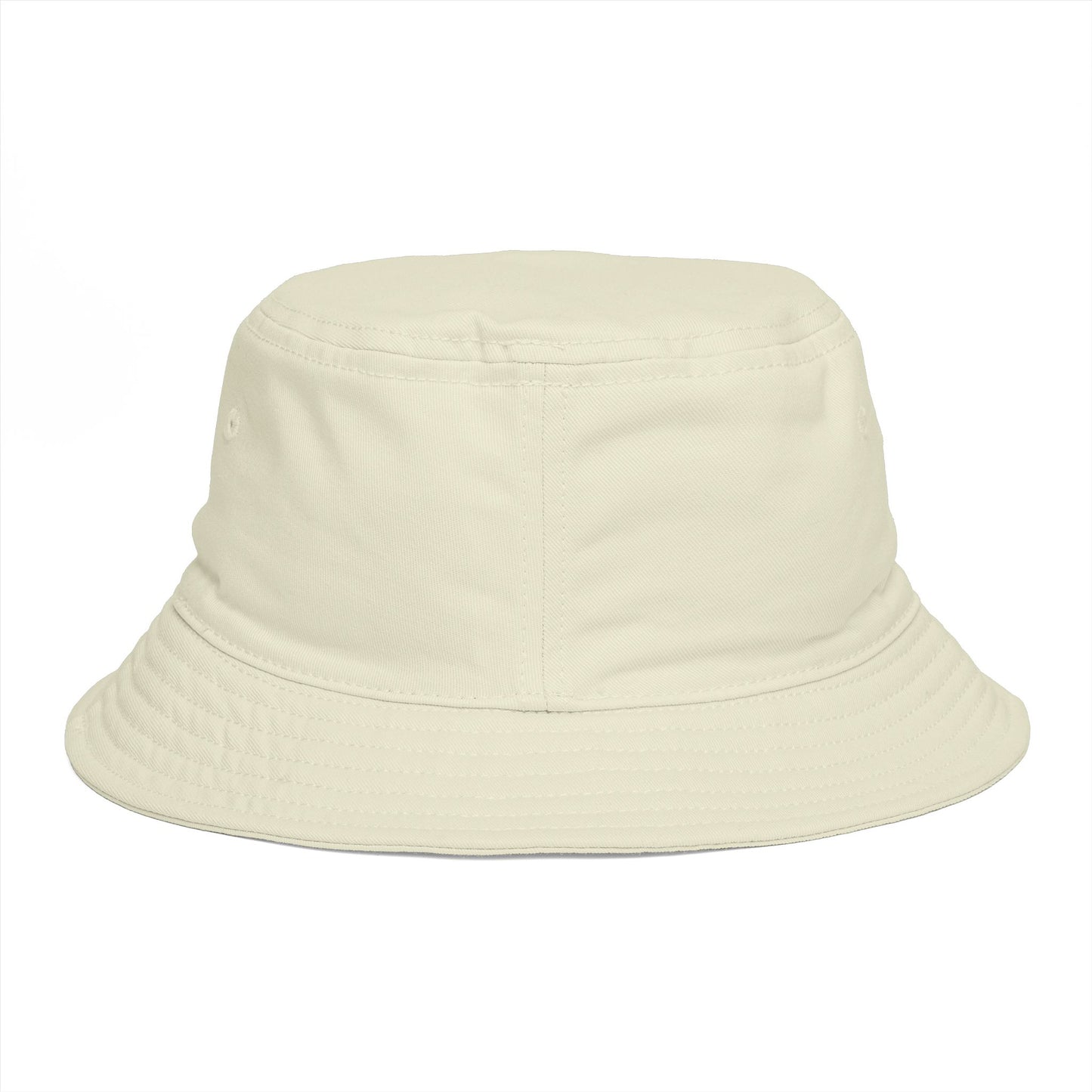 BVT Monogram Bucket Hat — Brown Casual Streetwear Sun Hat
