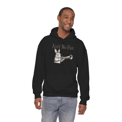 Ain't No Fun Rabbit Hoodie – Funny Vintage Animal Graphic Hoodie