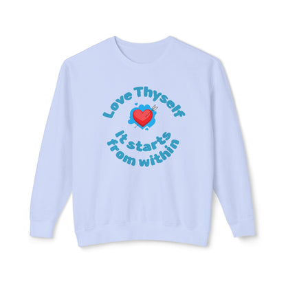 Love Thyself Unisex Lightweight Sweatshirt