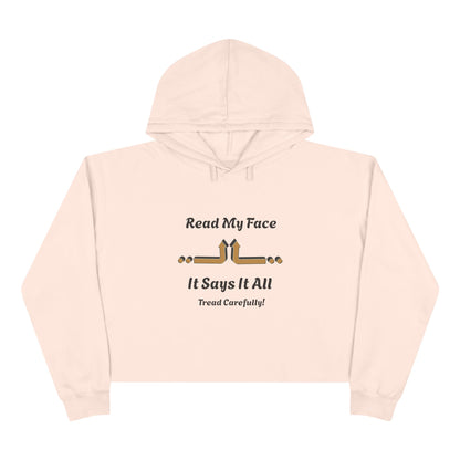 Read My Face Crop Hoodie