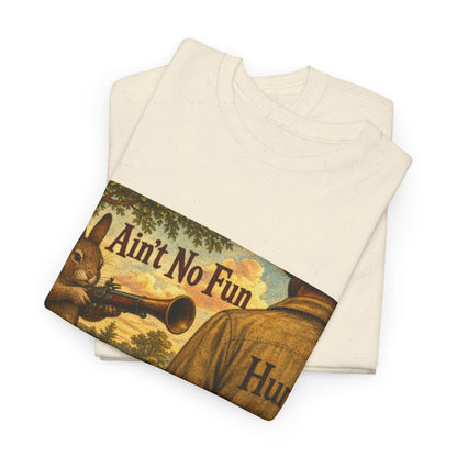 Vintage Bunny Graphic Wisdom Tee — "Ain't No Fun When..."