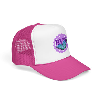 Butterfly Vibes Foam Trucker Hat – BVT Logo Mesh Cap