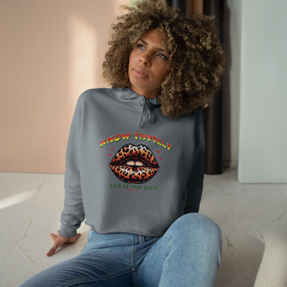 Know Thyself Crop Hoodie | Animal Print Graphic
