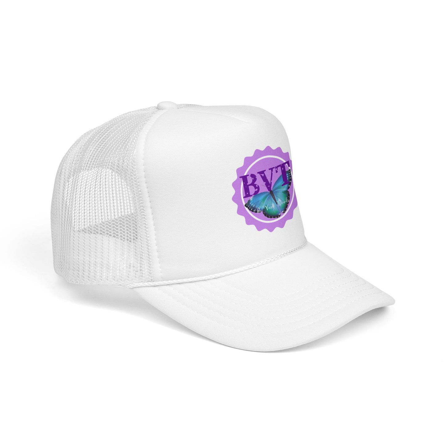 Butterfly Vibes Foam Trucker Hat – BVT Logo Mesh Cap