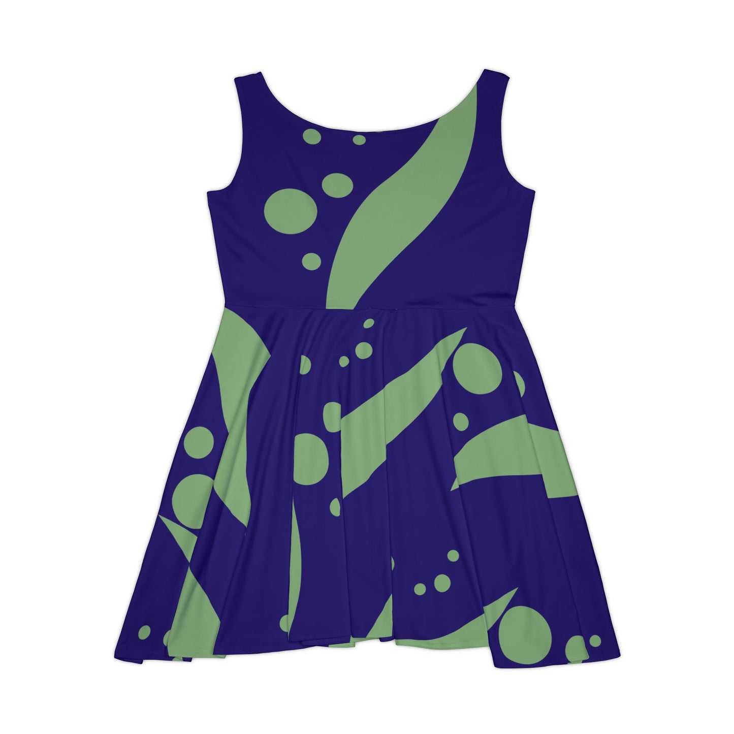 Abstract Print Skater Dress Vibrant