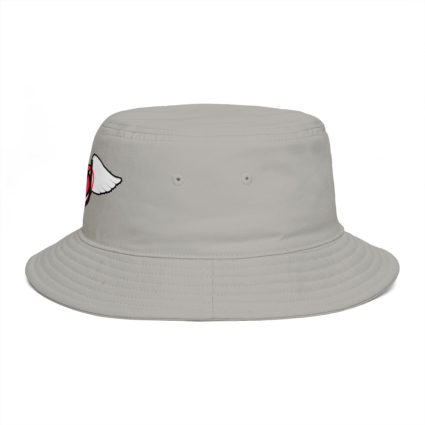 Embrace You Logo Bucket Hat — Cute Retro Winged Heart Sun Hat