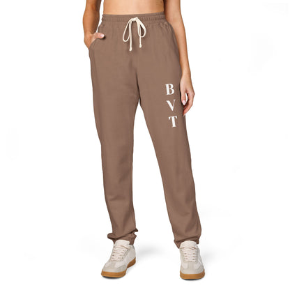Unisex Fleece Sweatpants  BVT Garment-Dyed