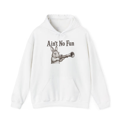 Ain't No Fun Rabbit Hoodie – Funny Vintage Animal Graphic Hoodie
