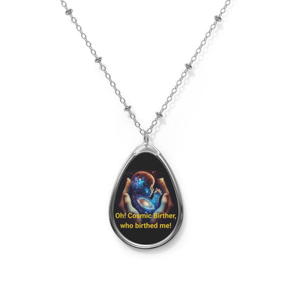 Cosmic Birther Oval Necklace