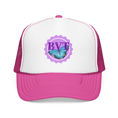 Butterfly Vibes Foam Trucker Hat – BVT Logo Mesh Cap