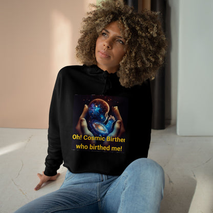 Cosmic Birth Crop Hoodie