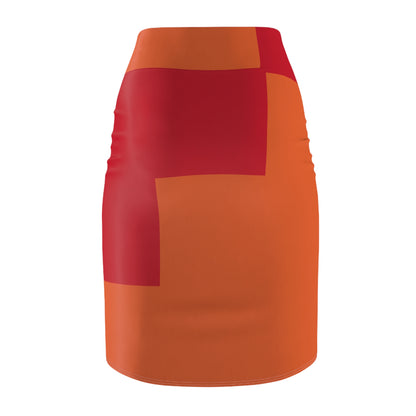 Chic Abstract Women's Pencil Skirt OR