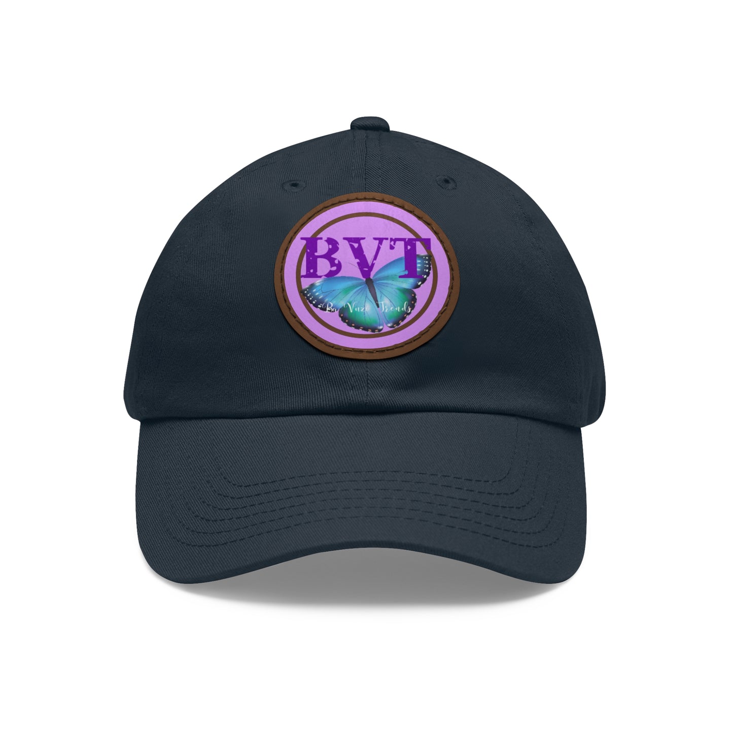 Butterfly Patch Dad Hat — BVT Logo Navy Cap