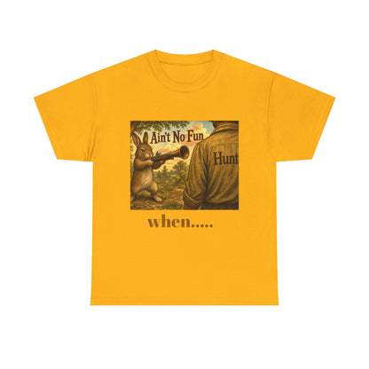 Vintage Bunny Graphic Wisdom Tee — "Ain't No Fun When..."