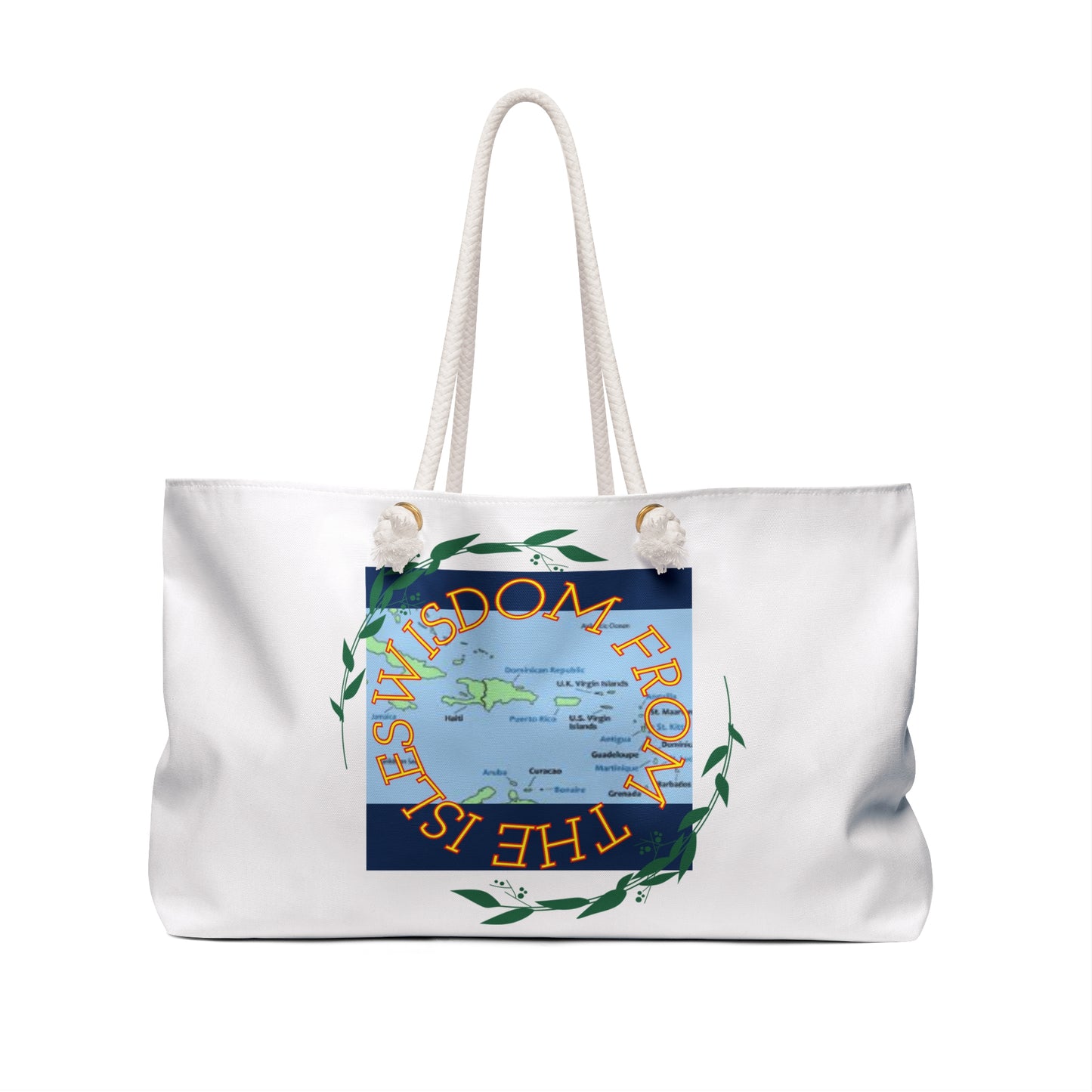 Wisdom from the Isles Weekender Bag – White