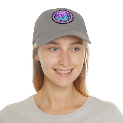 Butterfly Patch Dad Hat — BVT Logo Grey Cap