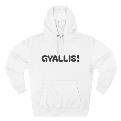 Playful Fleece Hoodie with Witty Text - Gyallis!