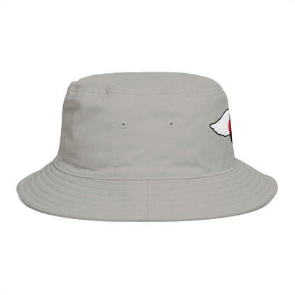 Embrace You Logo Bucket Hat — Cute Retro Winged Heart Sun Hat