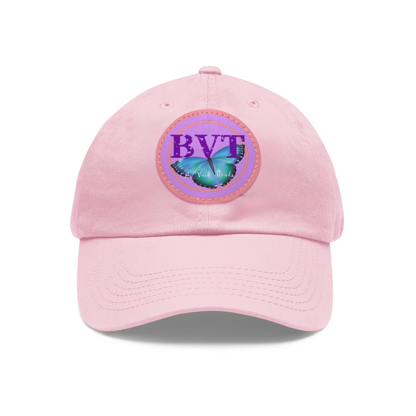 Butterfly Patch Dad Hat — BVT Logo Pink Cap