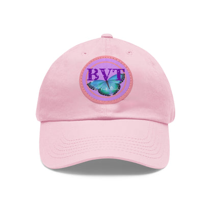 Butterfly Patch Dad Hat — BVT Logo Pink Cap