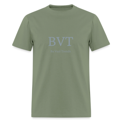 BVT Silver Metallic Unisex Tshirt - military green