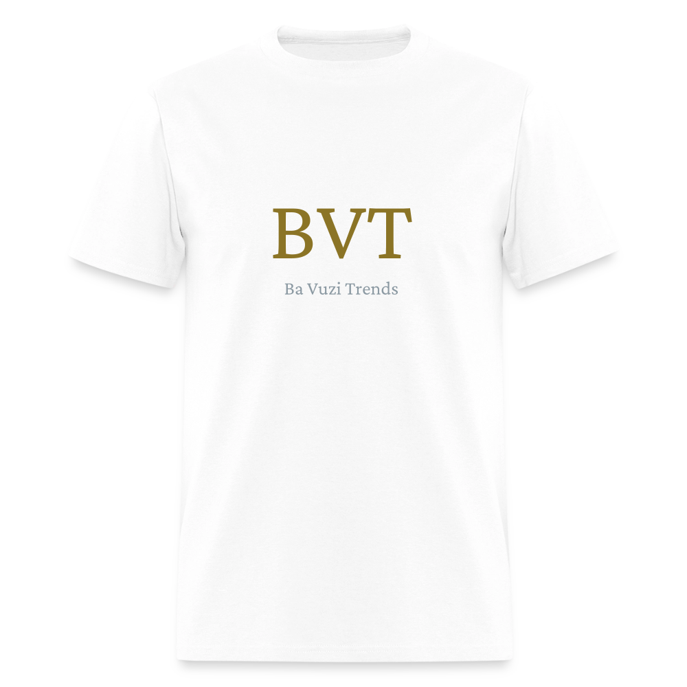 BVT Gold/Silver Metallic Logo Tshirt - white