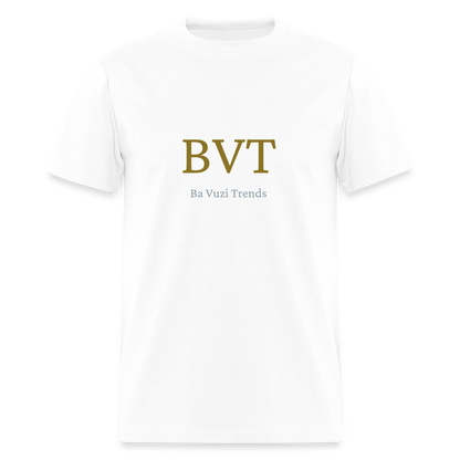 BVT Gold/Silver Metallic Logo Tshirt - white