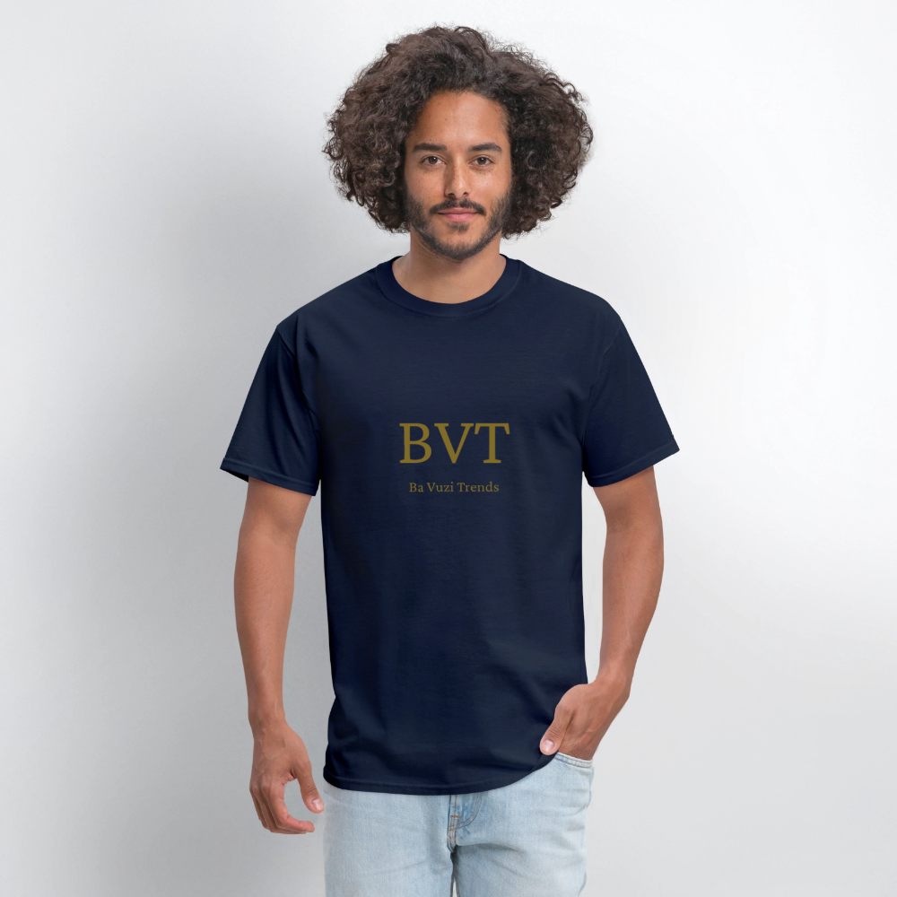 BVT Gold Metallic Unisex Tshirt - navy