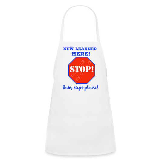 New Learners Kids' Apron - white