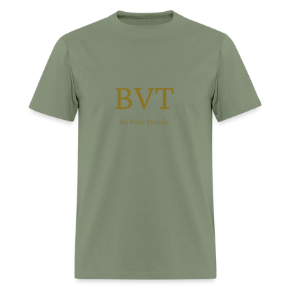 BVT Gold Metallic Unisex Tshirt - military green