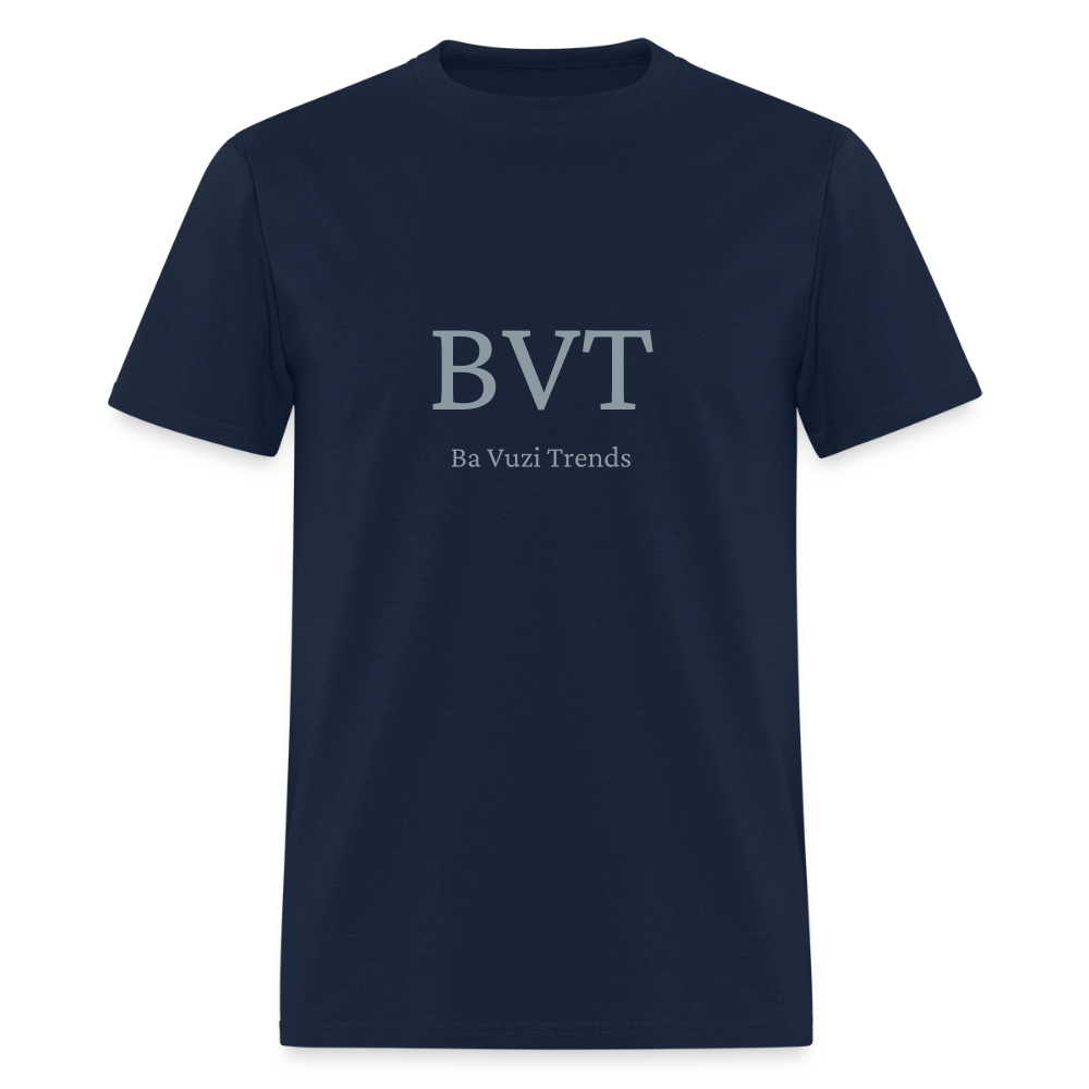 BVT Silver Metallic Unisex Tshirt - navy