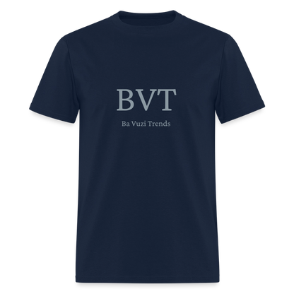 BVT Silver Metallic Unisex Tshirt - navy