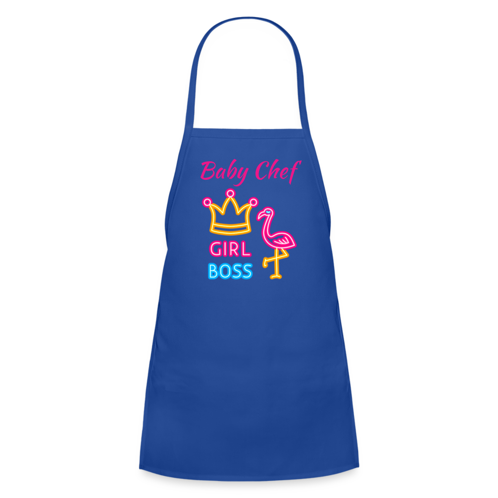 Baby Chef GB Kids' Apron - royal blue