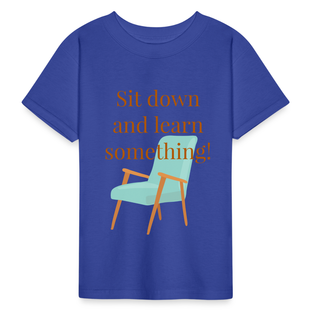 Sit Down Youth T-Shirt - royal blue