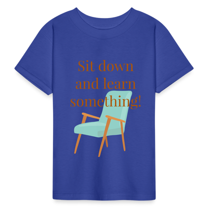 Sit Down Youth T-Shirt - royal blue