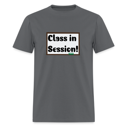 Class In Session T-shirt - charcoal