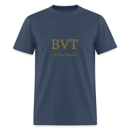 BVT Gold Metallic Unisex Tshirt -  blue dusk