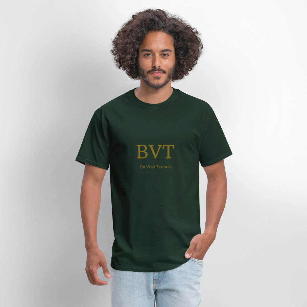 BVT Gold Metallic Unisex Tshirt - forest green