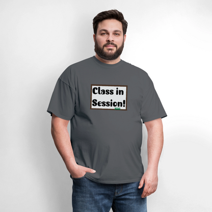 Class In Session T-shirt - charcoal