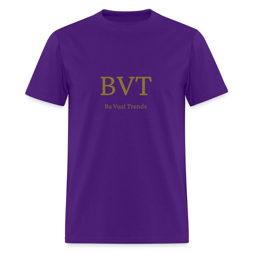 BVT Gold Metallic Unisex Tshirt - purple