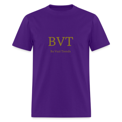 BVT Gold Metallic Unisex Tshirt - purple