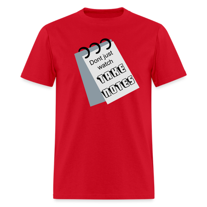 Take Notes T-shirt - red